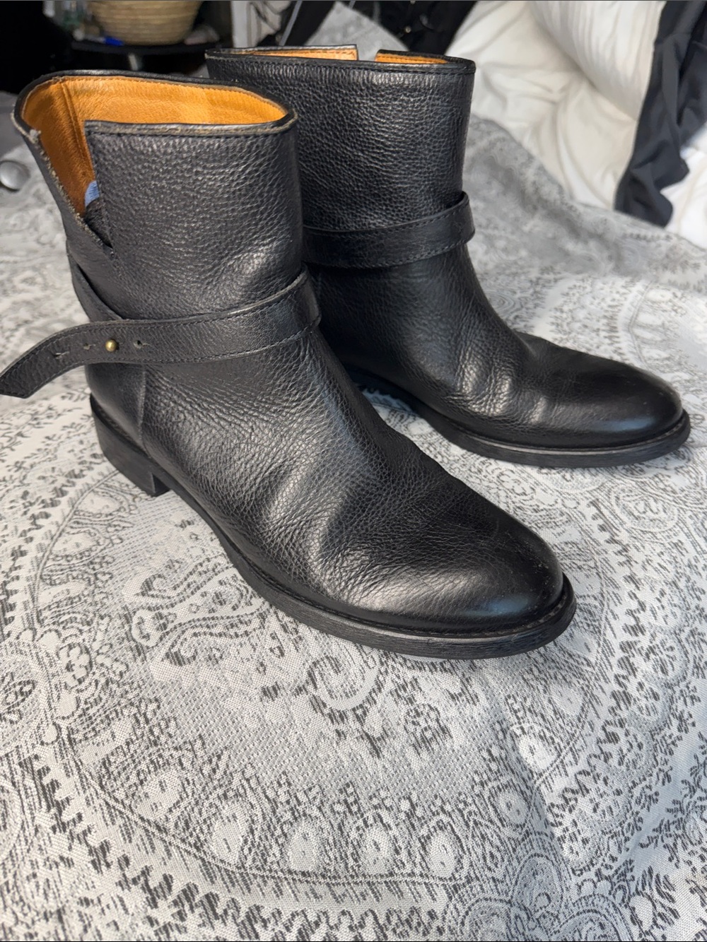 Madewell 1937 - Men’s Black Leather Ankle Boots - Size 10